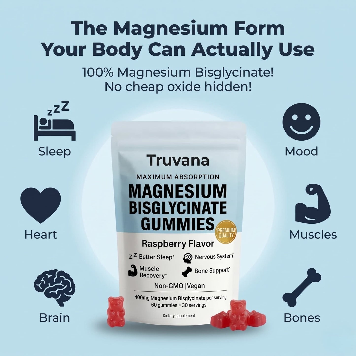 Truvana Magnesium Bisglycinate Gummies