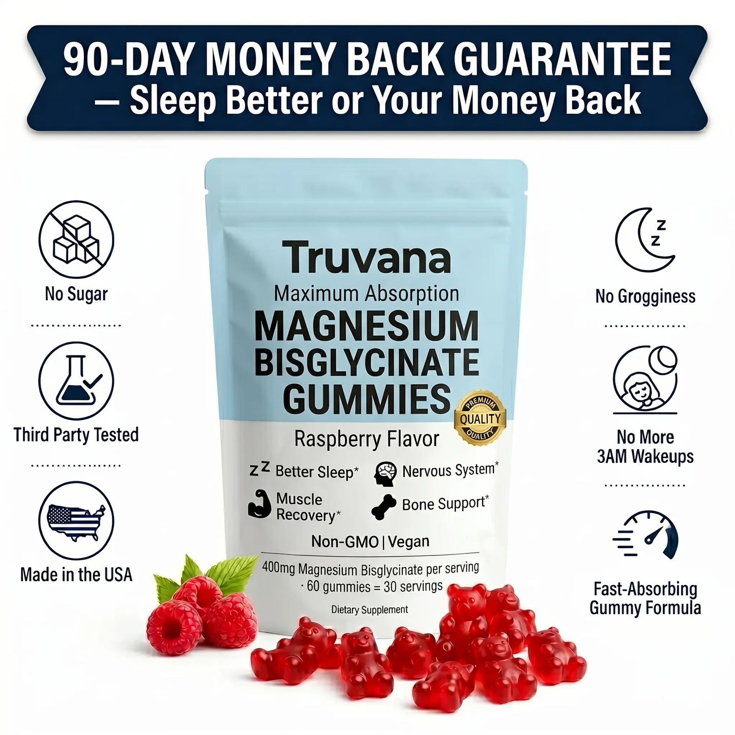 Truvana Magnesium Bisglycinate Gummies