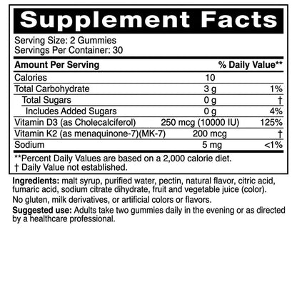 FREE D3 + K2 Gummies